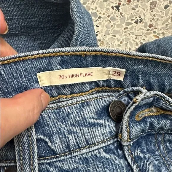 Levi’s 70’s High Flare jeans denim 29 - Picture 7 of 12